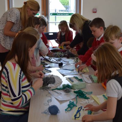 Dyeing and weaving